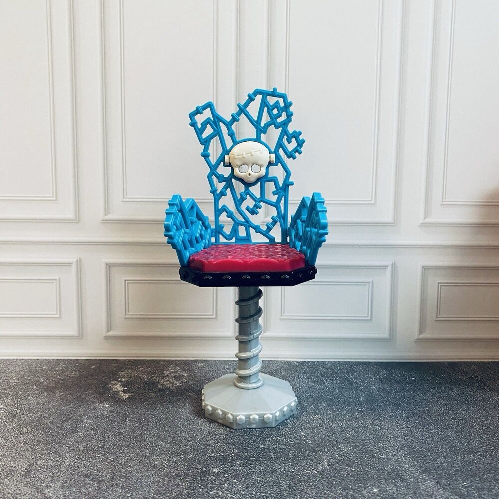 Monster High Dolls Frankie Stein Vanity Doll House Furniture Blue Chair Only 💀